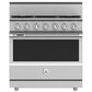 Hestan KRD Series 5.8 Cu. Ft. Slide-In Dual Fuel Natural Gas Range in Steeletto, , large