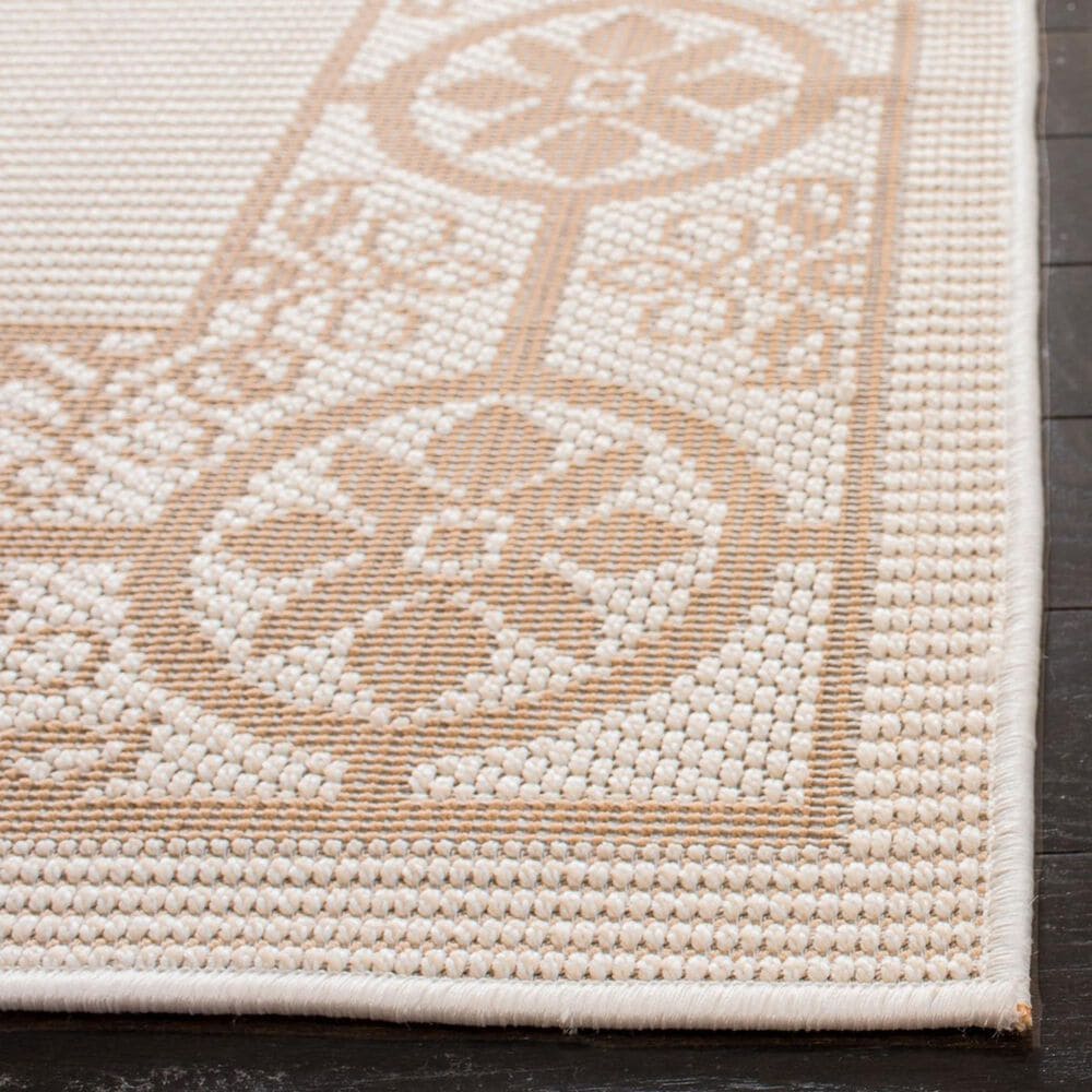 Safavieh Bermuda Floral 4&#39; x 6&#39; Ivory and Beige Indoor/Outdoor Area Performance Rug, , large