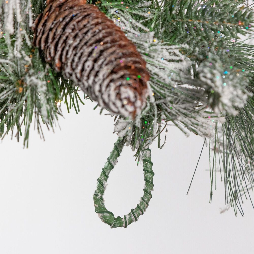 The Gerson Company 9&#39; Pre-Lit Artificial Garland with White LED Lights in Green, , large