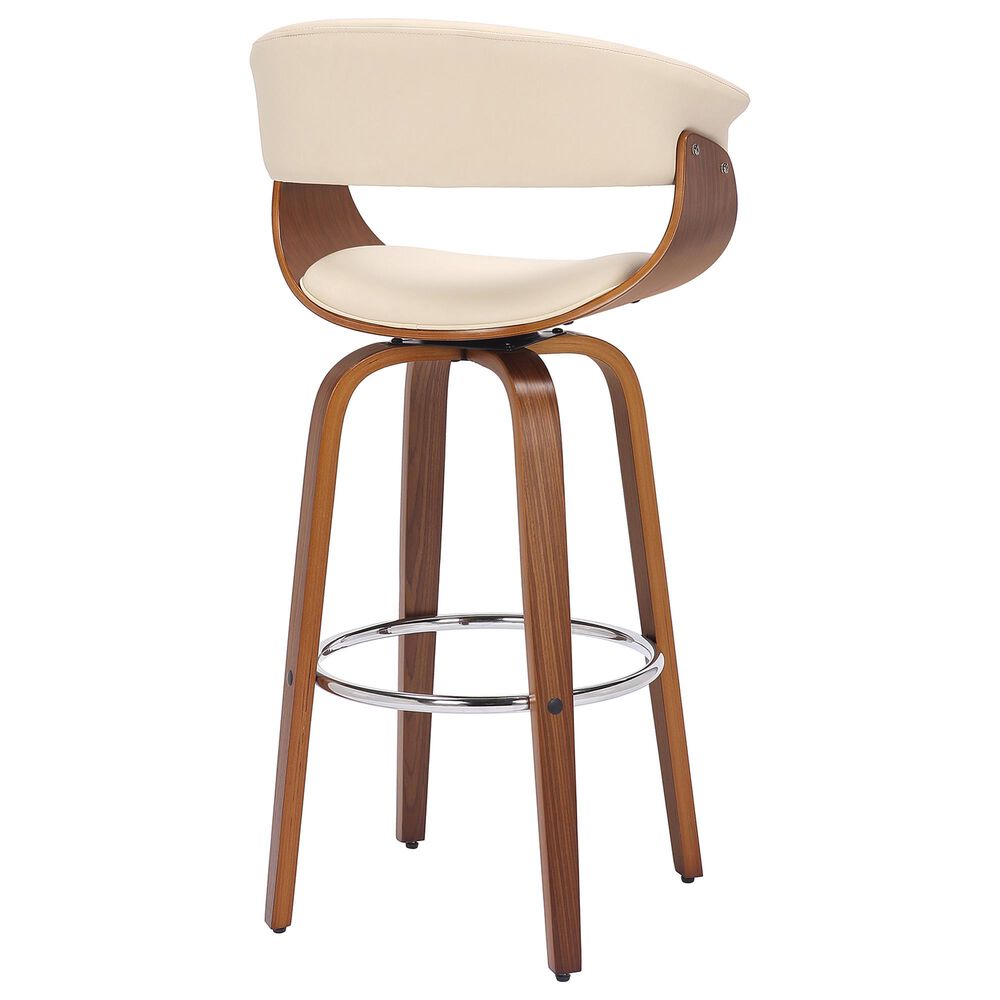 Blue River Julyssa 26&quot; Swivel Counter Stool in Cream, , large