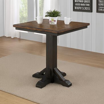 Radius Ashford Bar Height Pub Table Only in Black and Rustic Walnut, , large