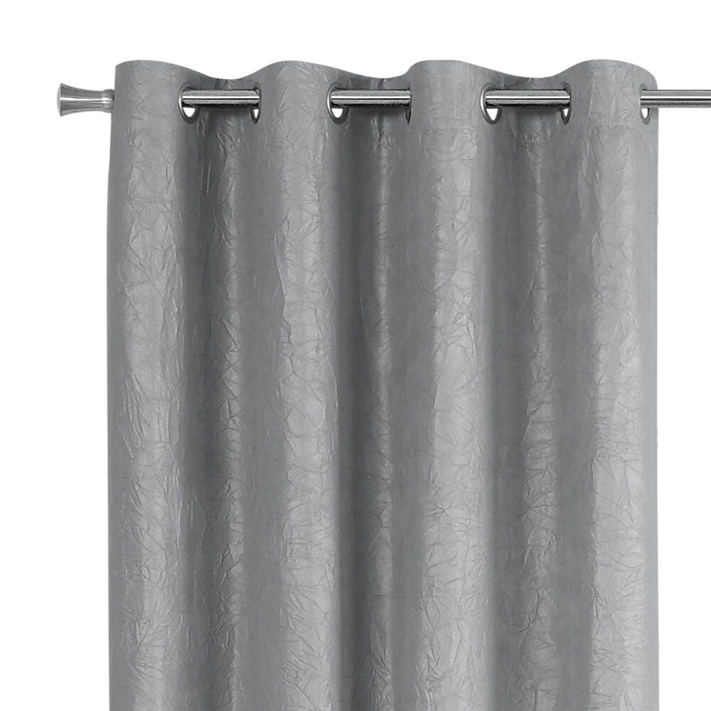 Monarch Specialties 52&quot; x 84&quot; Curtain Panel in Silver &#40;Set of 2&#41;, , large
