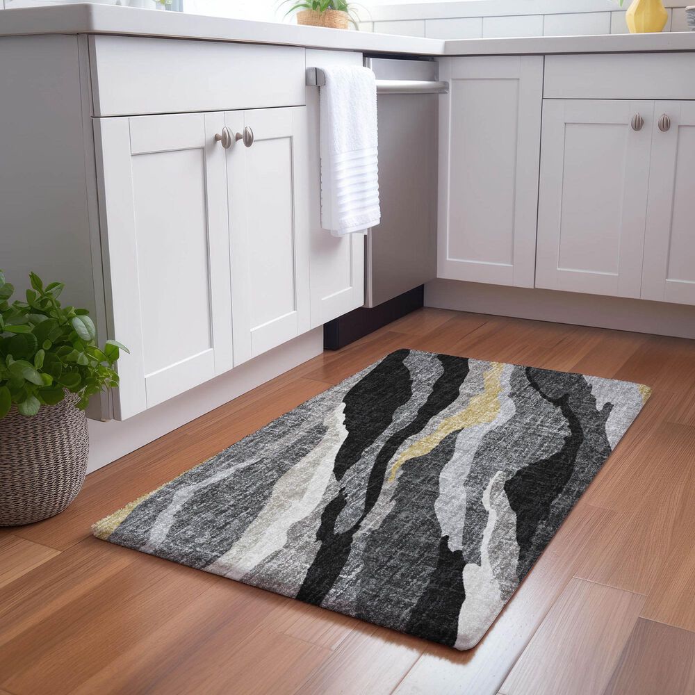 Dalyn Rug Company Lorenzo LN4 Black 2&#39;6&quot; x 3&#39;10&quot; Area Rug, , large