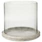 Ashley Saskia Candle Holder in Clear and Beige, , large