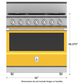Hestan KRD Series 5.8 Cu. Ft. Slide-In Liquid Propane Gas Range with 5-Burner in Sol, , large