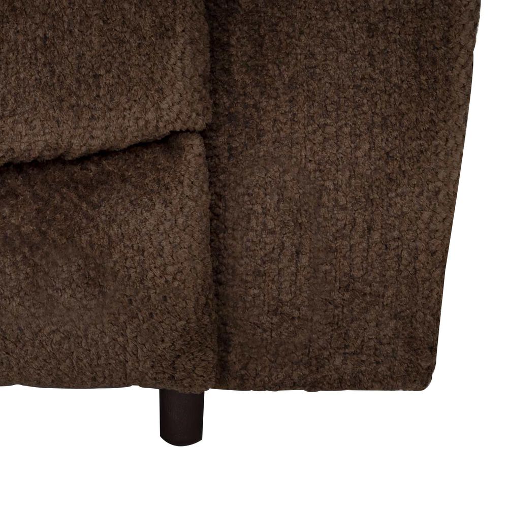 Moore Furniture Dayton Manual Rocking Loveseat with Nucleus Fudge Cushion in Black, , large