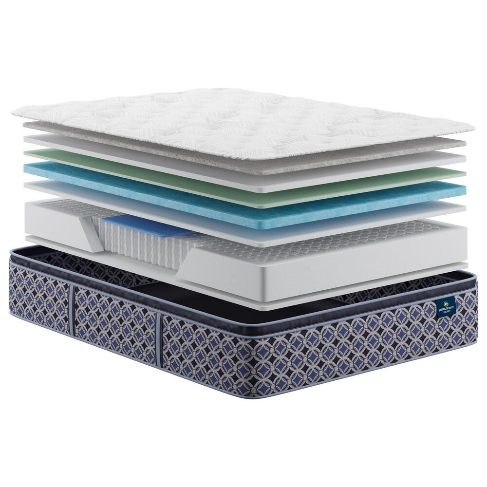 Serta Perfect Sleeper Select Leawood Plush Pillow Top King Mattress with Serta Bronze Baselogic Adjustable Base, , large