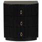 Linon Home Decor Chantel 3-Drawer Nightstand in Black, , large