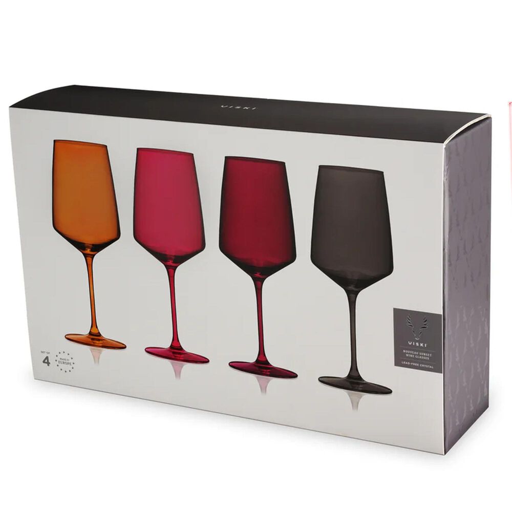 True Brands Reserve Nouveau Crystal Wine Glasses in Sunset &#40;Set of 4&#41;, , large
