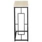 Maple and Jade C-Shaped Accent End Table in Cream and Black, , large