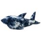 Jaxx Finn The Shark Sea Buddy Large Kids Stuffed Animal Bean Bag in Tie-Dye Blue Print, , large