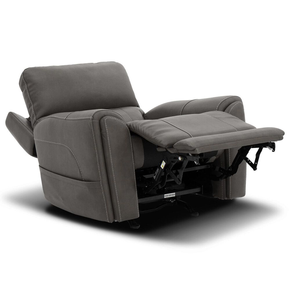 Flexsteel Carter Power Rocking Recliner in Smoke, , large