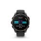 Garmin Fenix 8 Pro Sapphire AMOLED Smartwatch 47mm Carbon Gray DLC Titanium Case with Black and Pebble Gray Silicone Band, , large