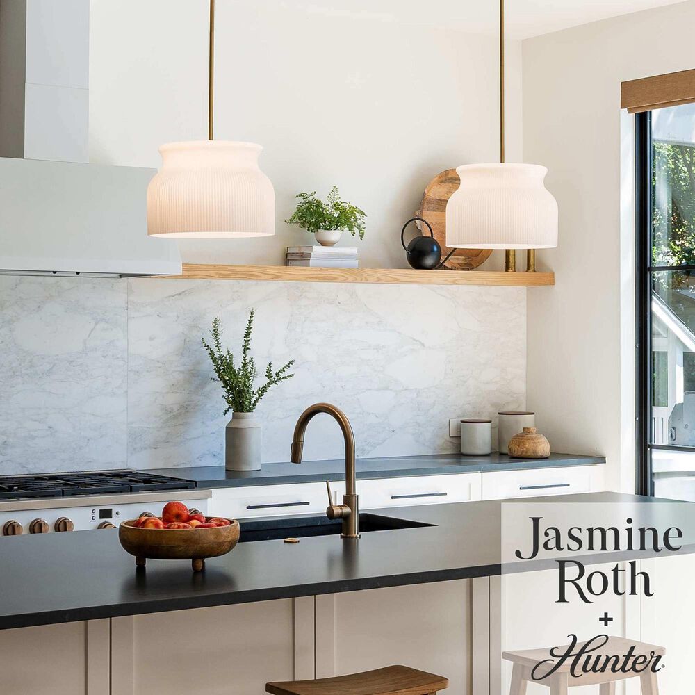 Hunter Harlowe Jasmine Roth 1-Light Pendant in Luxe Gold, , large