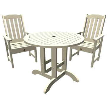 Highwood USA Springville 3-Piece Patio Dining Set in Whitewash, , large