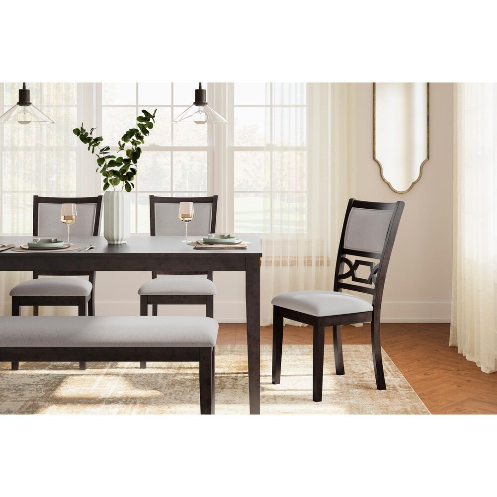 Ashley Langwest 6-Piece Rectangular Dining Set in Cherry Brown, , large