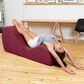 Jaxx Avana Chaise Lounge Yoga Chair in Merlot Velvet, , large