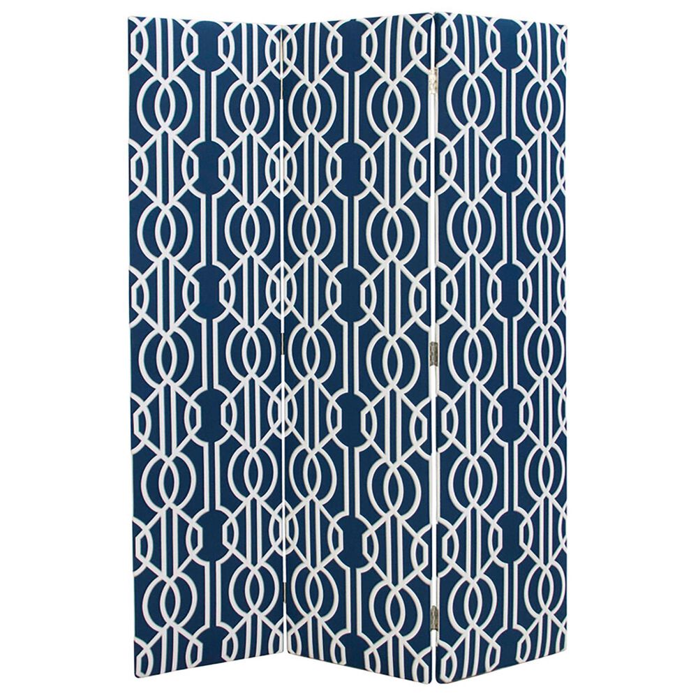 Skyline Furniture Bucharest 3-Panel Folding Screen in Sahara Midnight, , large
