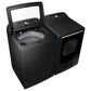 Samsung 5.5 Cu. Ft. Smart Top Load Impeller Washer and 7.4 Cu. Ft. Electric Dryer in Brushed Black, , large