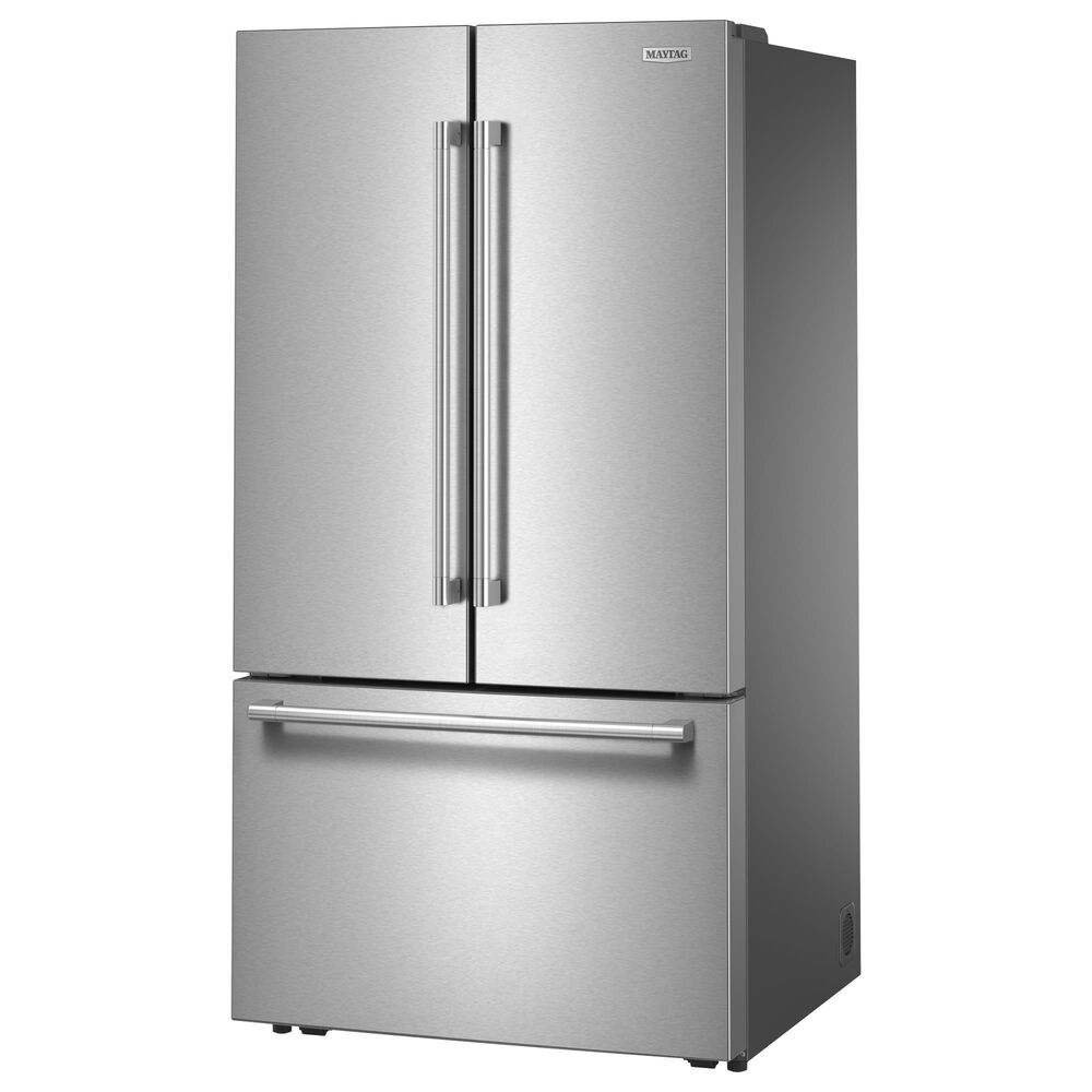 Maytag 31 Cu. Ft. French Door Bottom Mount Refrigerator in Fingerprint-Resistant Stainless, , large