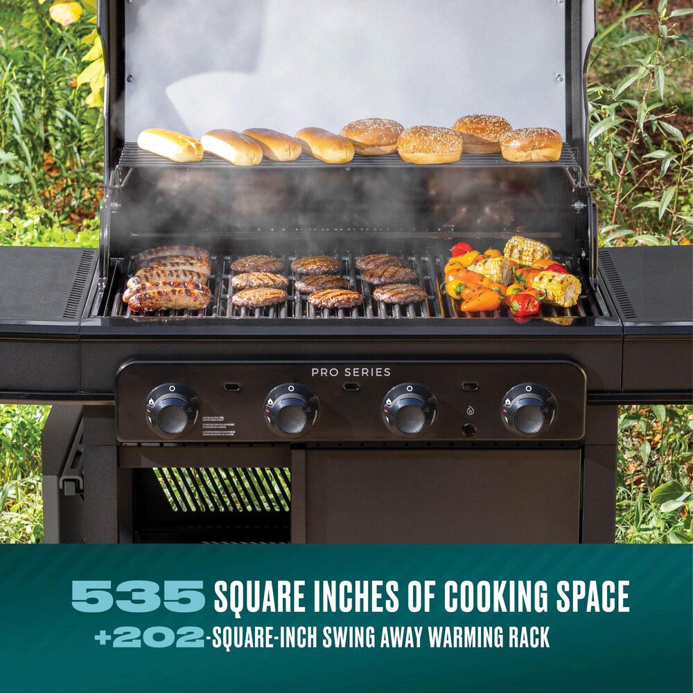 Charbroil Pro Series 4-Burner Gas Grill and Griddle in Black, , large