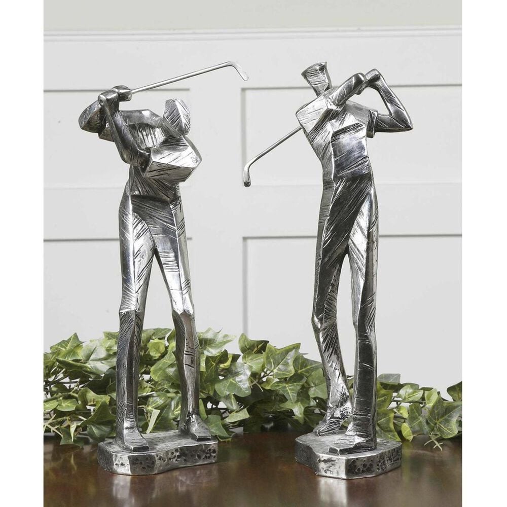 Uttermost Practice Shot Metallic Statues (Set of 2), , large