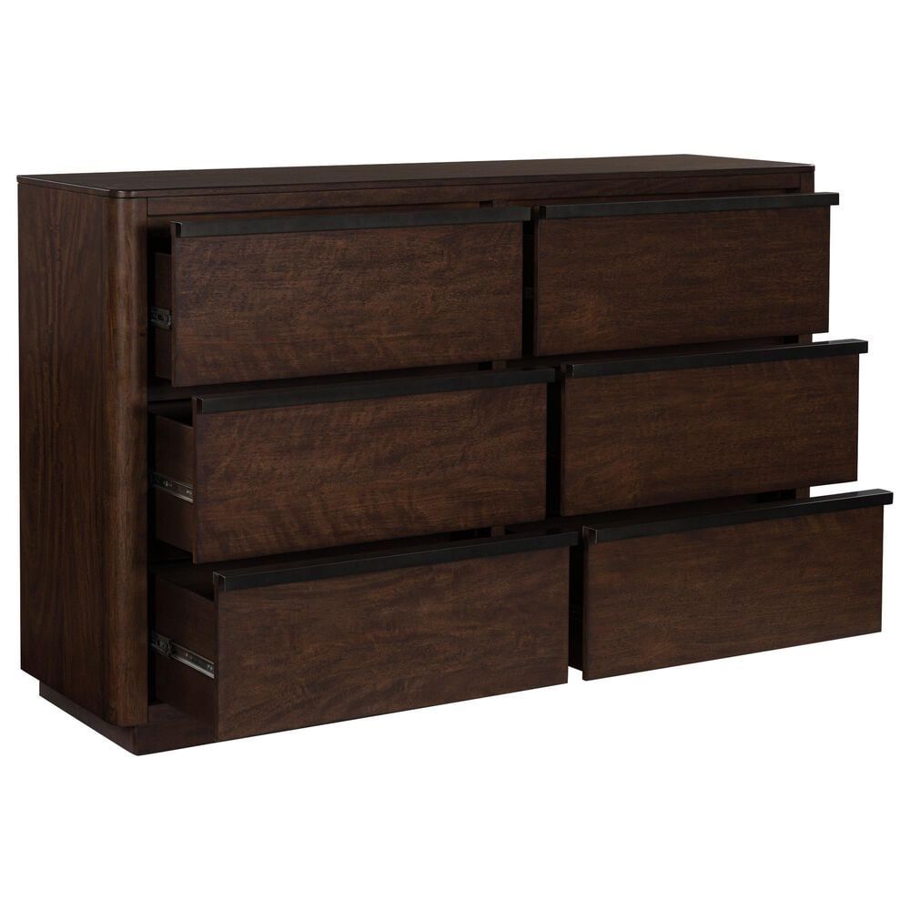 Millenium Dilenno 6-Drawer Dresser and Mirror in Dark Brown, , large