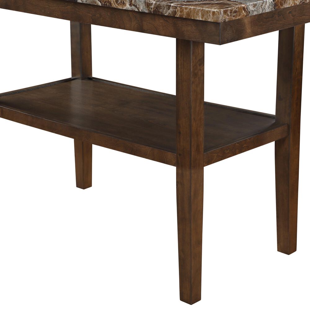 Modern Market 7-Piece Rectangular Dining Set in Black and Dark Brown, , large