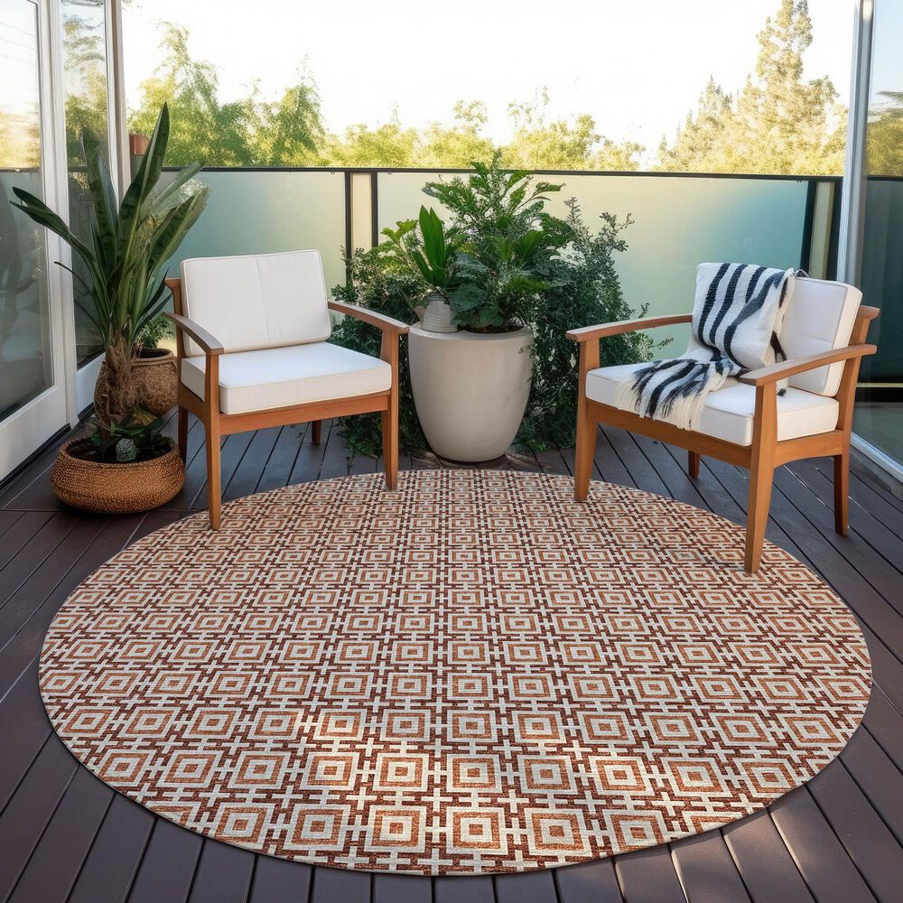 Dalyn Rug Company Marlo 10&#39; Round Paprika Indoor/Outdoor Area Rug, , large