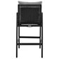 Armen Living Cayman Patio Bar Stool in Dark Gray, , large