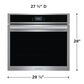 Frigidaire Gallery 30" Single Wall Oven with Stone Baked Pizza in Stainless Steel, , large