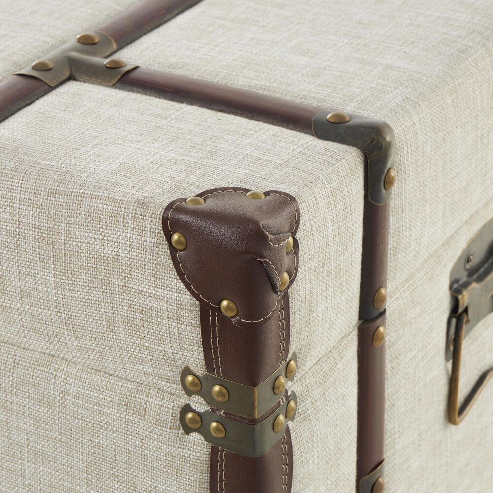 Maple and Jade 2-Drawer Coffee Table in Cream and Brown, , large