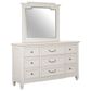 Nicolette Home Willowbrook 9-Drawer Dresser and Mirror in Egg Shell White, , large