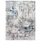 Surya Aisha 6"7" x 9"6" Charcoal, Light Gray, Blue and Off-White Area Rug, , large