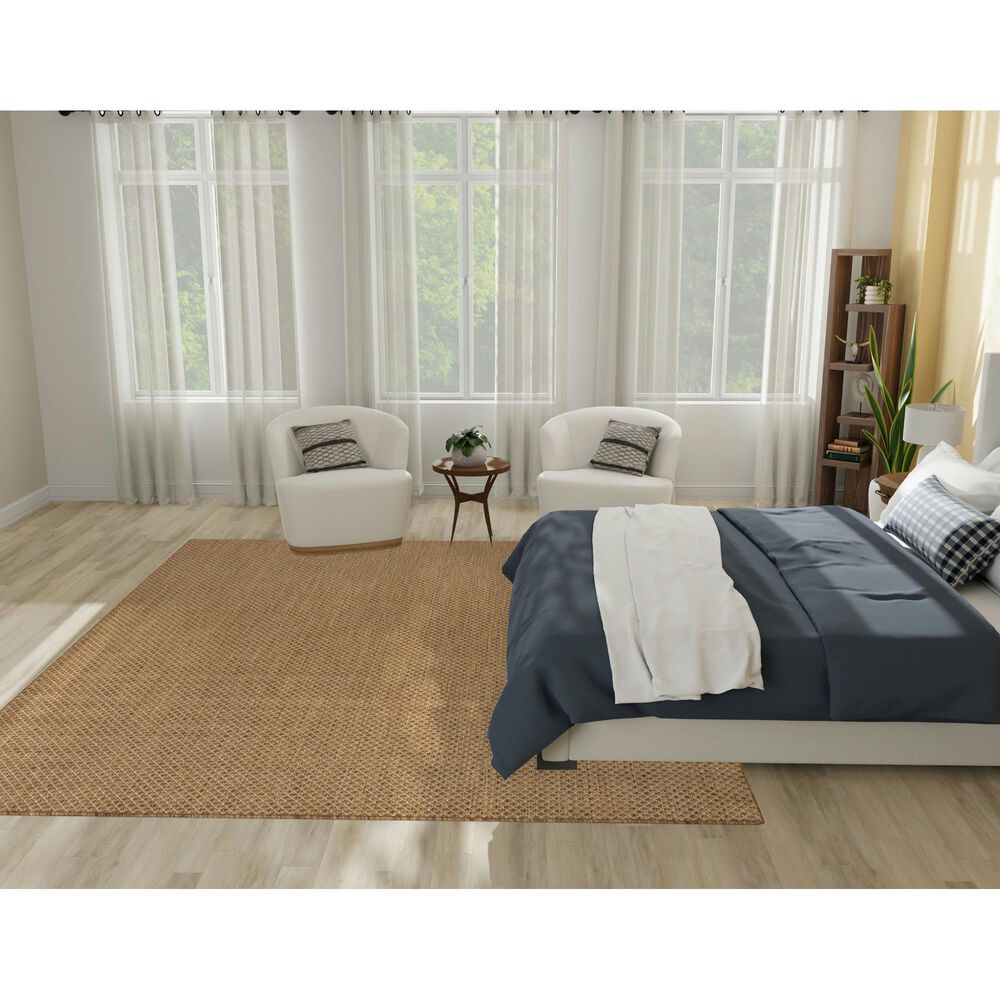 Nourison Courtyard Jute 8&#39; x 10&#39; Indoor/Outdoor Area Rug, , large