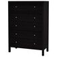 Butler Specialty Company Nora 5-Drawer Tall Dresser in Antique Coffee, , large