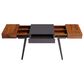 Rta Products Llc Expandable Writing Desk in Antique Mahogany and Grey, , large