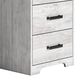 Ashley Shawburn 3-Drawer Home Office Desk in White and Dark Charcoal Gray, , large