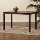 Baxton Studio Andrew Dining Table in Dark Brown - Table Only, , large