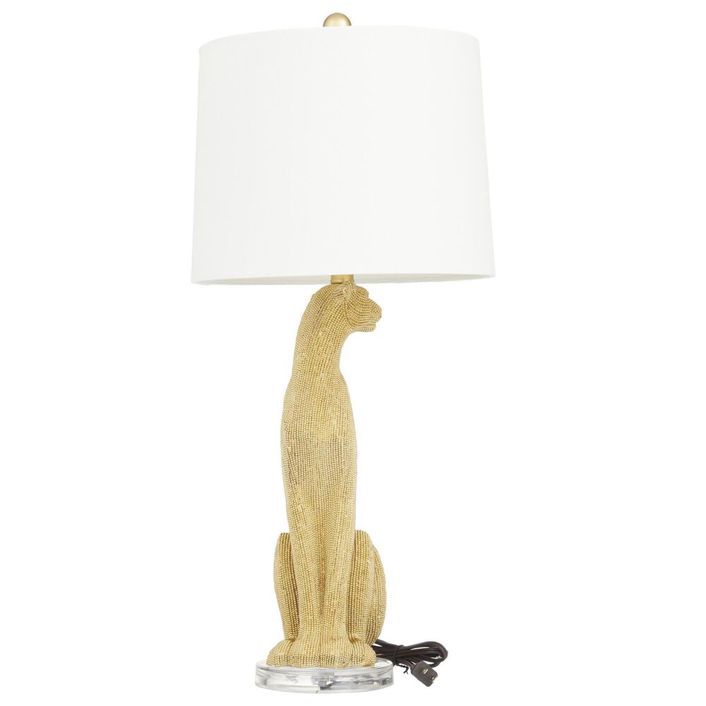 Maple and Jade Polystone Glam Table Lamp in Gold, , large