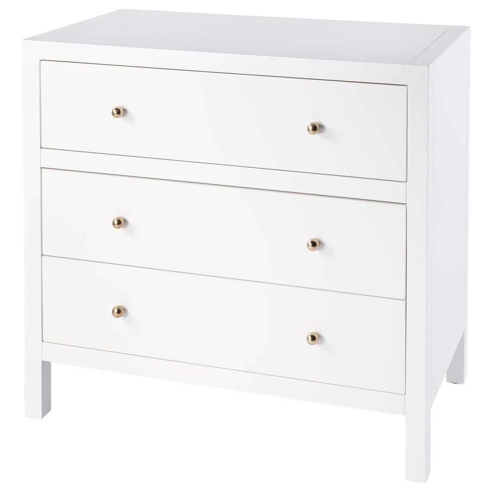 Butler Specialty Company Nora 3-Drawer Dresser in Smooth White, , large