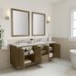 James Martin Vanities Chicago 72" Double Bathroom Vanity in Walnut Whisper with 3 cm Ethereal Noctis Quartz Top, Rectangular Sinks and FreePower Wireless Charger, , large