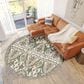 Dalyn Rug Company Hatay HY6 8" Round Ivory Area Rug, , large