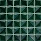 Dal-Tile Artefino Vintage Jade 2" Floret on 12" x 12" Porcelain Mosaic Sheet, , large