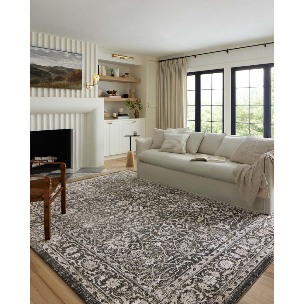Loloi II Odette 6&#39;7&quot; x 9&#39;6&quot; Charcoal and Silver Area Rug, , large