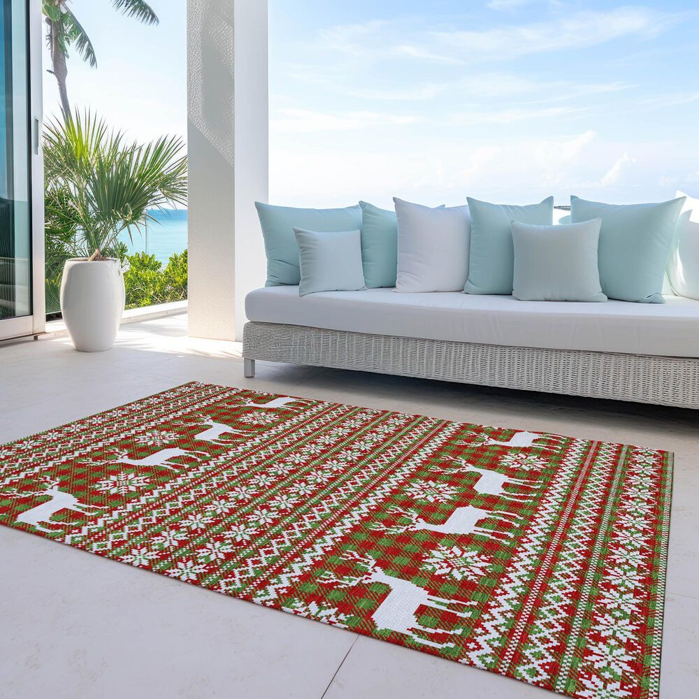 Dalyn Rug Company Wonderland WN28 3&#39; x 5&#39; Fern Indoor/Outdoor Area Rug, , large