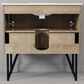 Lexora Home Lancy 36" Single Bathroom Vanity in Rustic Acacia with 2 cm White Cultured Marble Top and Rectangular Sink, , large