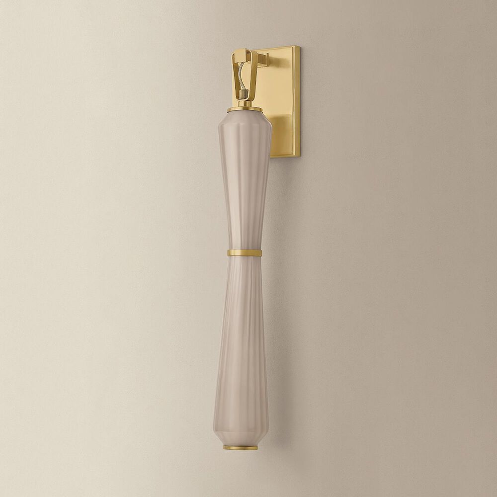 Corbett Lighting Zircon 1-Light Bath Vanity in Vintage Brass, , large