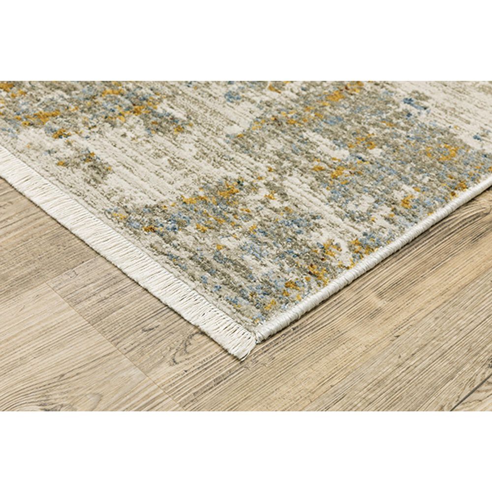 Oriental Weavers Bauer Faded Abstract 2&#39;3&quot; x 7&#39;6&quot; Beige Runner, , large