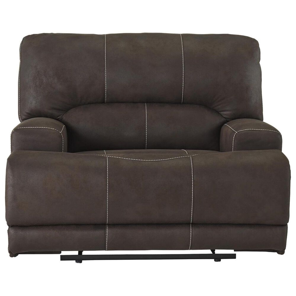 Signature Design by Ashley Kitching Power Recliner with Adjustable Headrest in Brown, , large